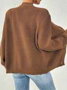 Lavinque Cardigan Gilet Brique à Col V | Boutonné | Doux et Facile à Superposer