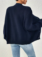 Lavinque Cardigan Gilet Brique à Col V | Boutonné | Doux et Facile à Superposer