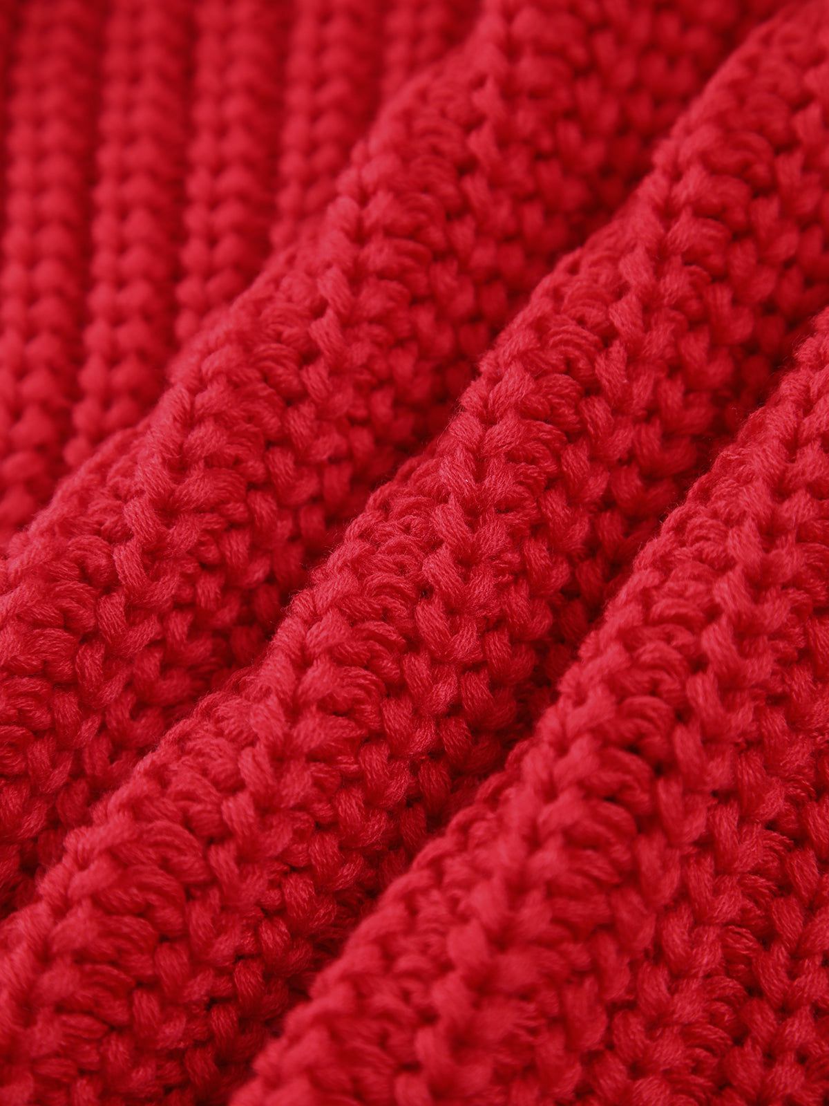 Lavinque Cardigan Gilet Sans Manches Tricoté | Rouge | Tendance et Confortable