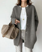 Lavinque Cardigan Gris / S Cardigan Long en Laine | Gris | Élégant et Confortable