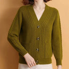 Lavinque Cardigan Jaune / S Cardigan Tricoté | Boutons Élégants | Chaleur et Raffinement