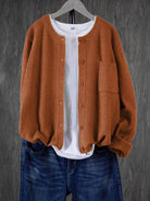 Lavinque Cardigan Marron Clair / S Cardigan Oversize | Laine & Polyester | Doux et Tendance