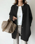 Lavinque Cardigan Noir / S Cardigan Long en Laine | Gris | Élégant et Confortable