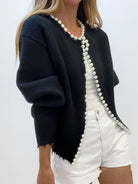 Lavinque Cardigan Noir / S Cardigan Maille Élégant | Confortable | Doux et Tendance