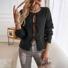 Lavinque Cardigan Noir / S Cardigan Noué | Tricot Doux | Tendance Féminine