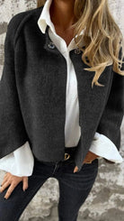 Lavinque Cardigan Noir / S Veste en Laine | Élégante & Confortable | Idéale pour l'Automne