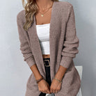 Lavinque Cardigan Rose / S Cardigan Long en Maille | Élégant | Doux et Confortable