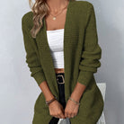 Lavinque Cardigan Vert / S Cardigan Long en Maille | Élégant | Doux et Confortable