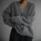 Lavinque Cardigans Gilet Doux Boutonné | Taupe | Fluffy et Élégant