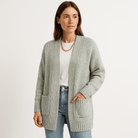 Lavinque Cardigans Long Cardigan Beige | Maille Douce | Élégance Décontractée