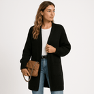 Lavinque Cardigans Long Cardigan Beige | Maille Douce | Élégance Décontractée