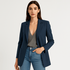 Lavinque Coats & Jacket Blazer Noir Classique | Élégant et Polyvalent | Coupe Droite