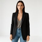 Lavinque Coats & Jacket Blazer Noir Classique | Élégant et Polyvalent | Coupe Droite