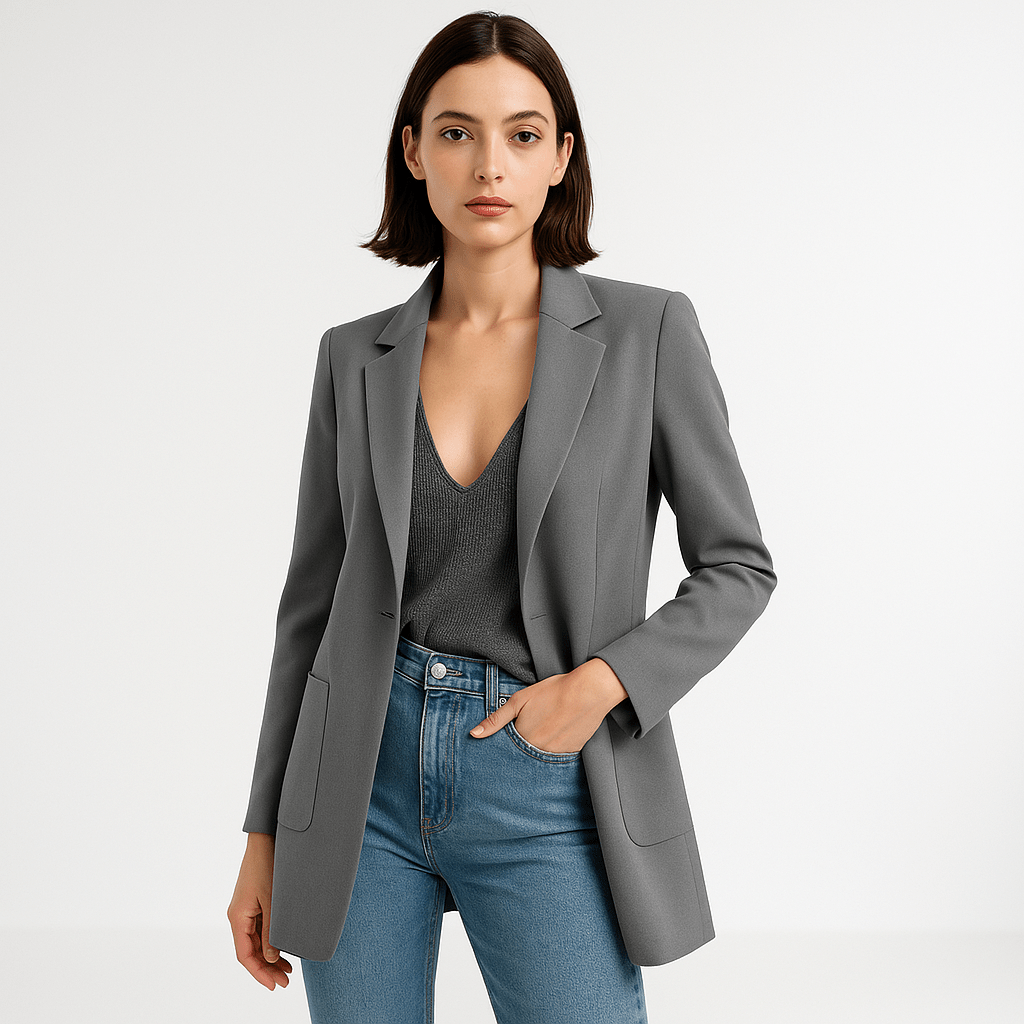 Lavinque Coats & Jacket Blazer Noir Classique | Élégant et Polyvalent | Coupe Droite
