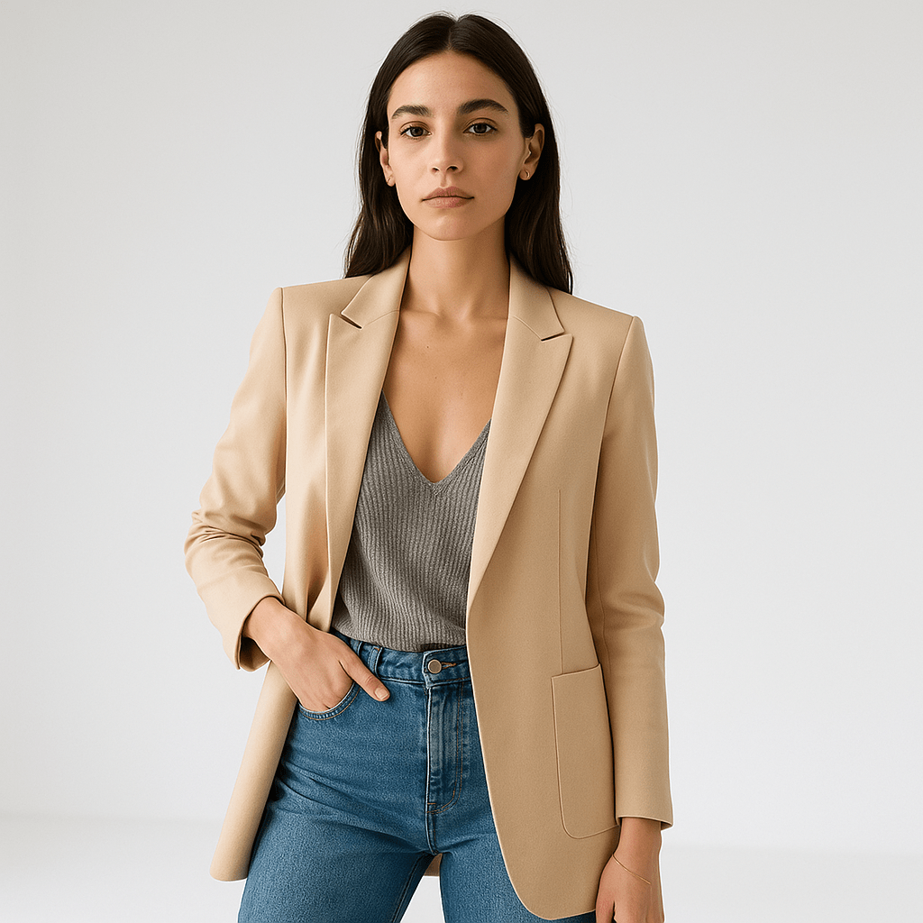 Lavinque Coats & Jacket Blazer Noir Classique | Élégant et Polyvalent | Coupe Droite