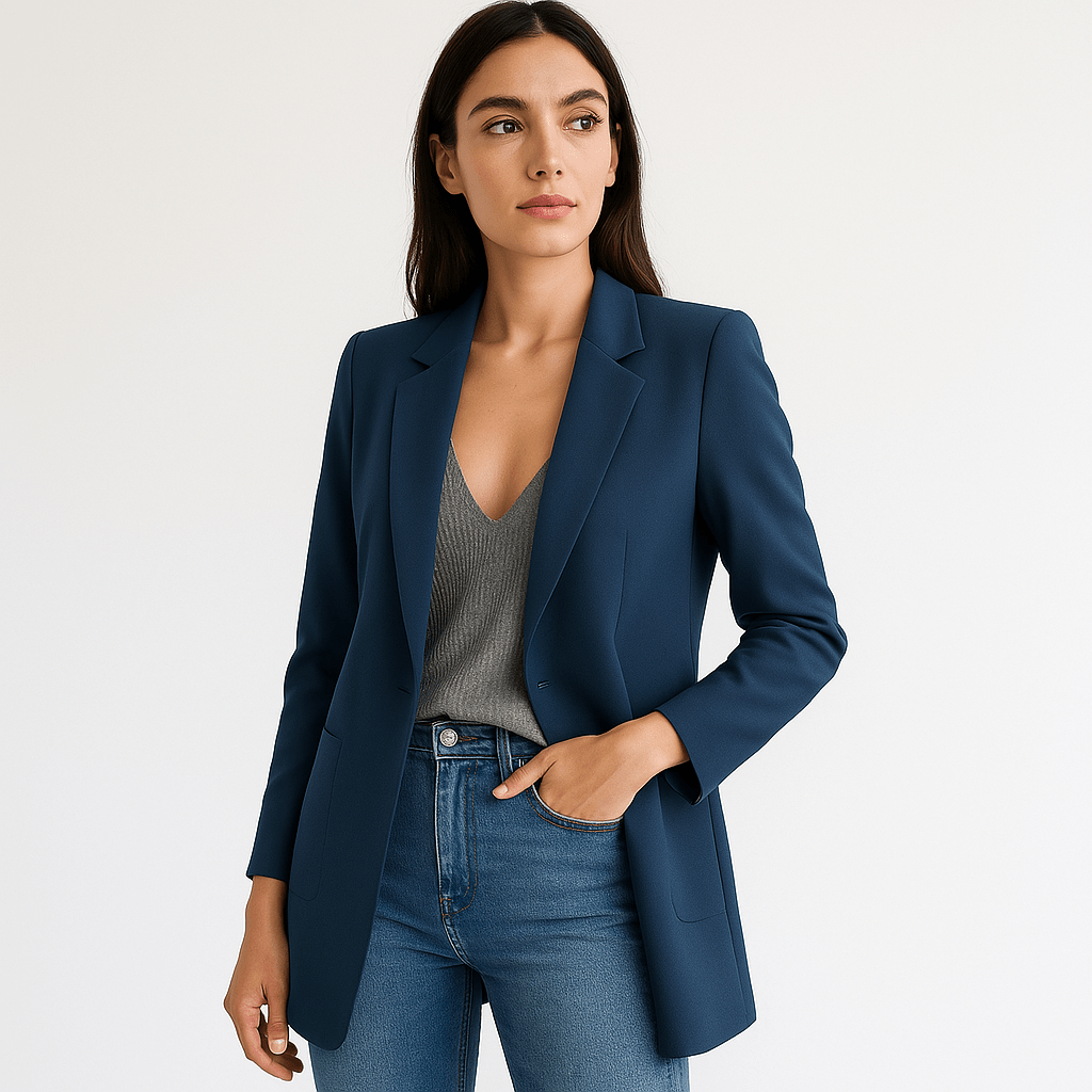 Lavinque Coats & Jacket Bleu Marine / S Blazer Noir Classique | Élégant et Polyvalent | Coupe Droite