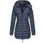 Lavinque Coats & Jacket Bleu / S Doudoune longue matelassée | Bleu marine | Chaleur et élégance en hiver