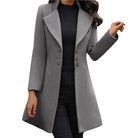 Lavinque Coats & Jacket Gris / S Manteau Long Élégant | Chic Automne-Hiver | Coupe Ajustée