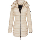 Lavinque Coats & Jacket Ivoire / S Doudoune longue matelassée | Bleu marine | Chaleur et élégance en hiver