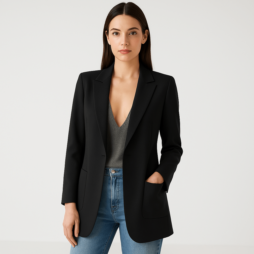 Lavinque Coats & Jacket Noir / S Blazer Noir Classique | Élégant et Polyvalent | Coupe Droite
