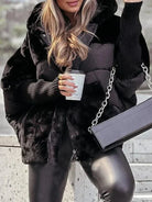 Lavinque Coats & Jacket Noir / S Doudoune Cape | Hiver Chic | Confort et Chaleur