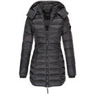 Lavinque Coats & Jacket Noir / S Doudoune longue matelassée | Bleu marine | Chaleur et élégance en hiver