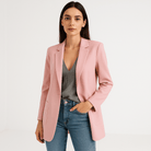 Lavinque Coats & Jacket Rose / S Blazer Noir Classique | Élégant et Polyvalent | Coupe Droite