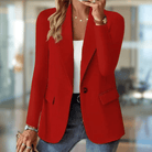 Lavinque Coats & Jacket Rouge / S Blazer Élégant | Coupe Cintrée | Chic et Polyvalent