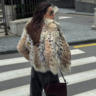 Lavinque Coats & Jacket Veste en Fausse Fourrure Imprimée | Élégance | Chaleur et Style