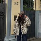 Lavinque Coats & Jacket Veste en Fausse Fourrure Imprimée | Élégance | Chaleur et Style