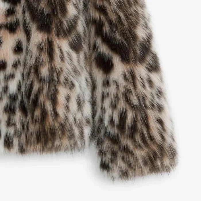 Lavinque Coats & Jacket Veste en Fausse Fourrure Imprimée | Élégance | Chaleur et Style