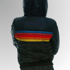 Lavinque Coats & Jacket Veste Matelassée Rétro | Arc-en-Ciel & Capuche | Chaude et Stylée