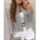 Lavinque Coats & Jackets Argent / XS Veste à Sequins Brillante | Glamour | Chic et Élégante