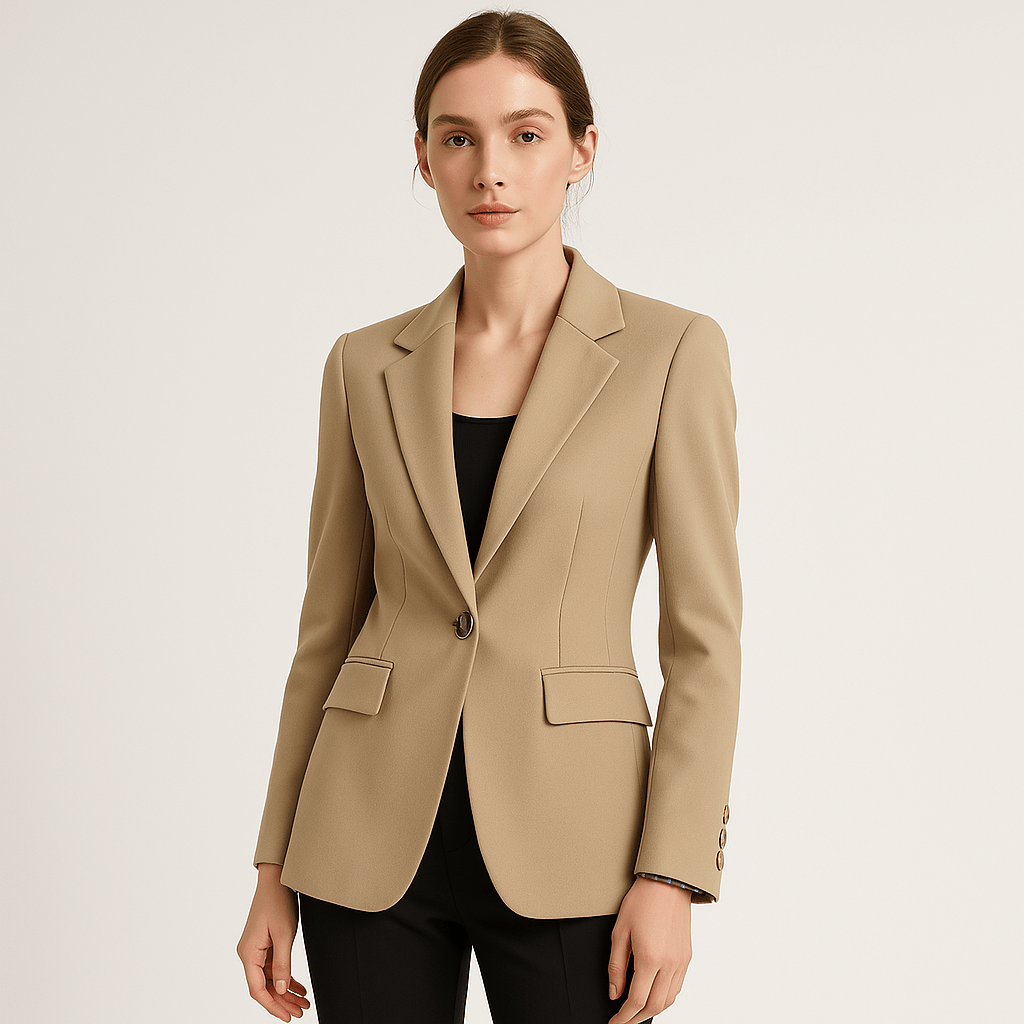 Lavinque Coats & Jackets Beige / S Blazer Cintré Classique | Finitions Élégantes | Polyvalent et Structuré