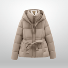 Lavinque Coats & Jackets Beige / S Doudoune Ceinturée Femme | Noire Élégante | Chaude et Stylée