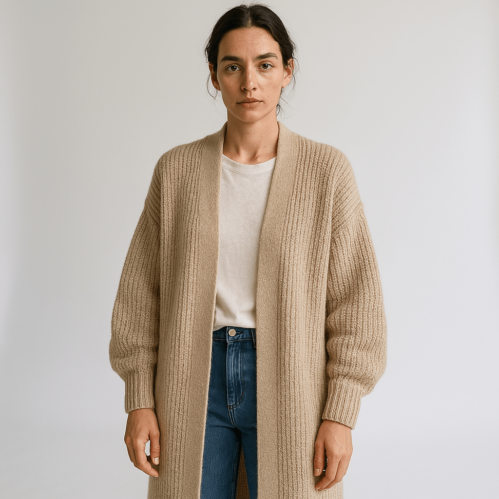 Lavinque Coats & Jackets Beige / S Manteau Long Beige | Léger et Ouvert | Élégance Décontractée