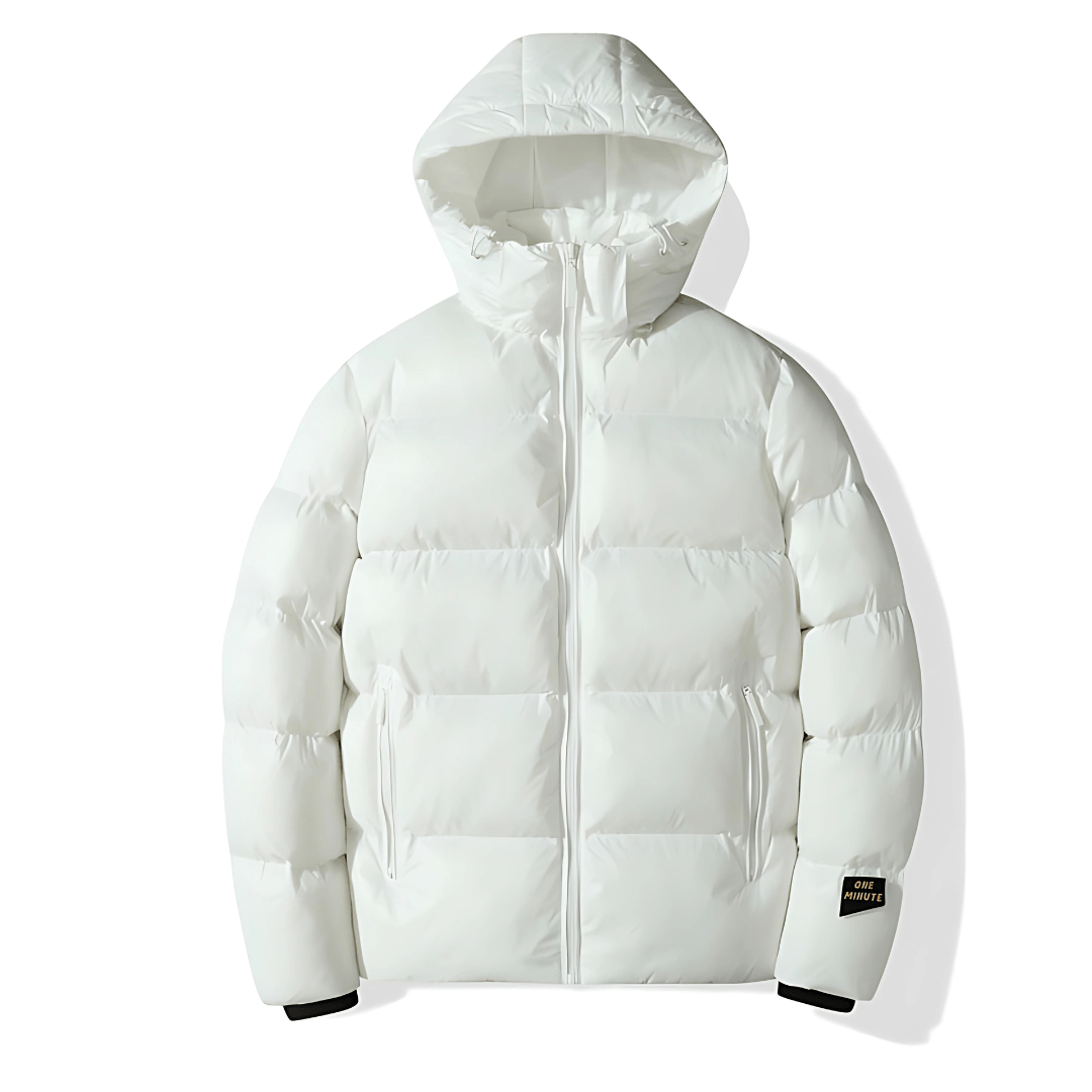 Lavinque Coats & Jackets Blanc / S Doudoune Matelassée à Capuche | Noire | Ultra Chaude et Résistante