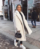 Lavinque Coats &Jackets Blanc / S Manteau Long en Laine | Élégance | Chaleur et Tendance