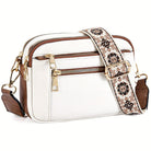 Lavinque Coats & Jackets Blanc Sac Bandoulière | Blanc & Marron | Bohème & Pratique