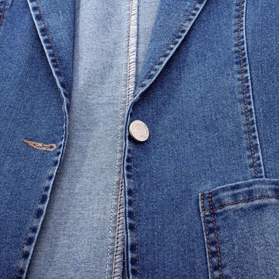 Lavinque Coats & Jackets Blazer en Jean | Décontracté | Tendance et Polyvalent