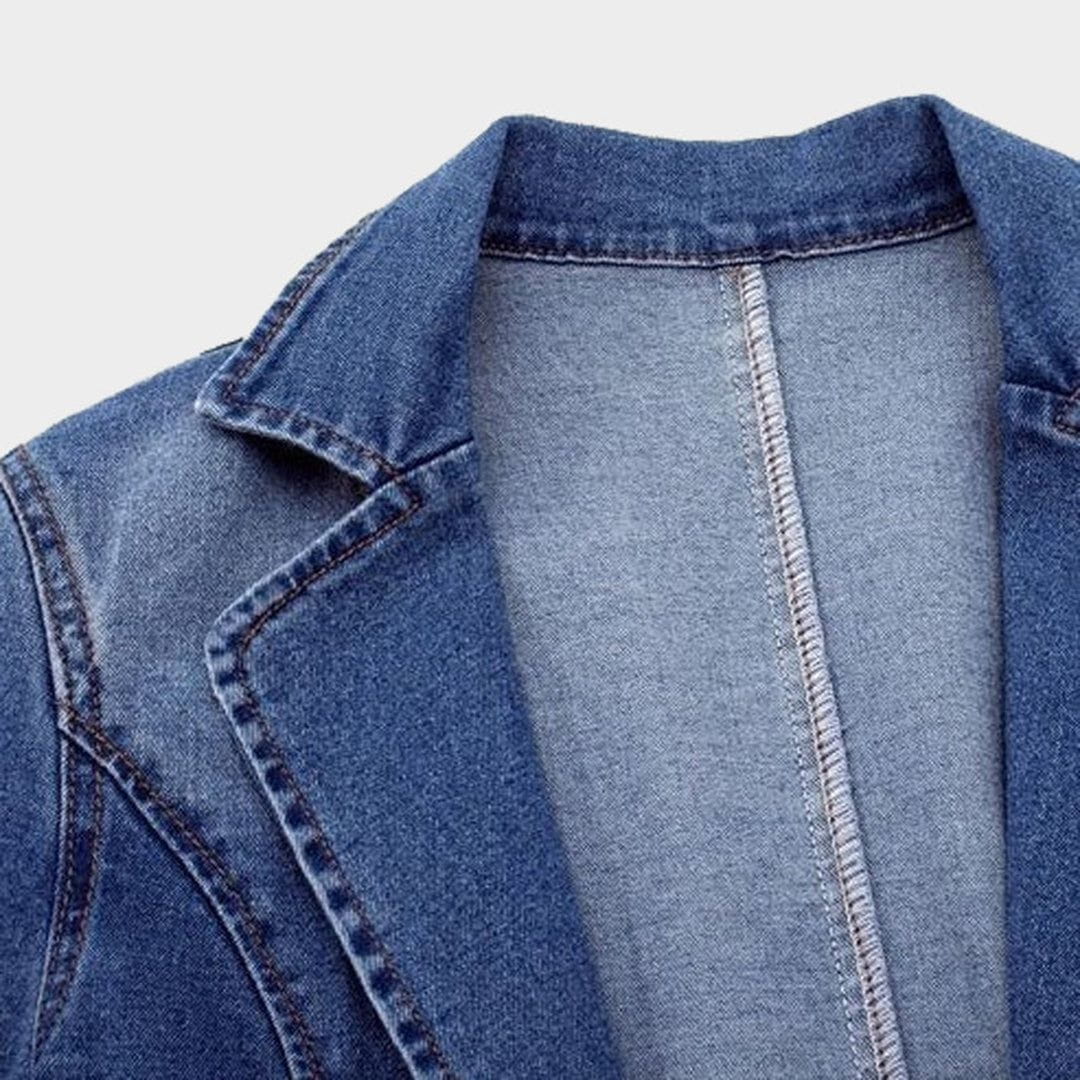 Lavinque Coats & Jackets Blazer en Jean | Décontracté | Tendance et Polyvalent