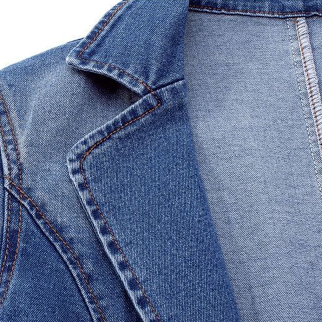 Lavinque Coats & Jackets Blazer en Jean | Décontracté | Tendance et Polyvalent