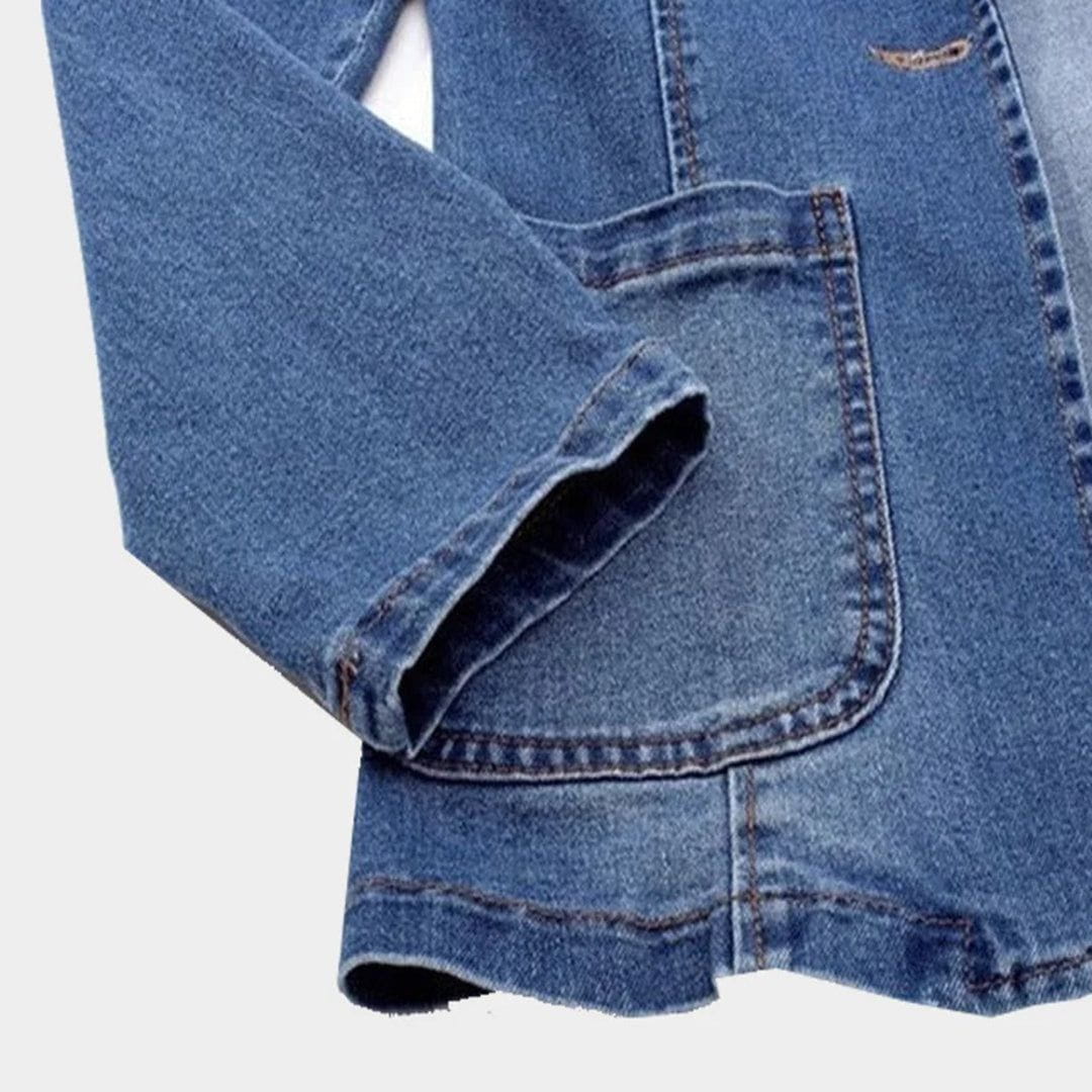 Lavinque Coats & Jackets Blazer en Jean | Décontracté | Tendance et Polyvalent