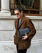 Lavinque Coats & Jackets Blazer Oversize Femme | Velours Côtelé | Chic et Décontracté