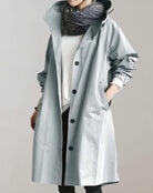 Lavinque Coats & Jackets Bleu Clair / XS Trench Oversize à Col Montant | Beige Sable | Fluide et Moderne