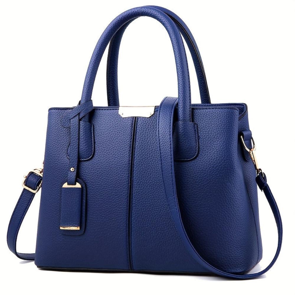 Lavinque Coats & Jackets Bleu foncé Sac à Main Structuré | Gris Clair | Élégant & Polyvalent