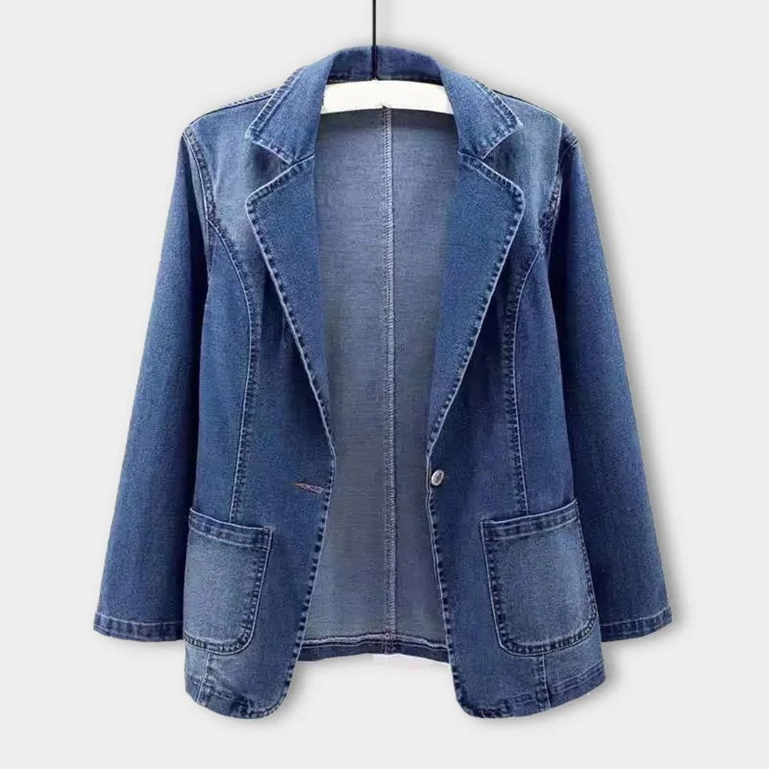 Lavinque Coats & Jackets Bleu / S Blazer en Jean | Décontracté | Tendance et Polyvalent