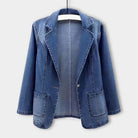 Lavinque Coats & Jackets Bleu / S Blazer en Jean | Décontracté | Tendance et Polyvalent