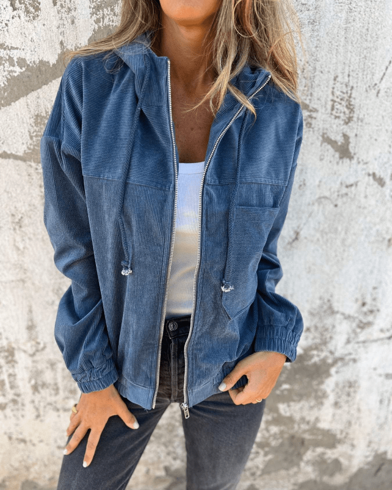 Lavinque Coats & Jackets Bleu / S Veste Légère à Capuche | Style Décontracté | Polyvalente et Confortable