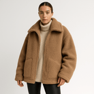 Lavinque Coats & Jackets Café / S Veste Douce Hiver | Fausse Fourrure | Confort et Style